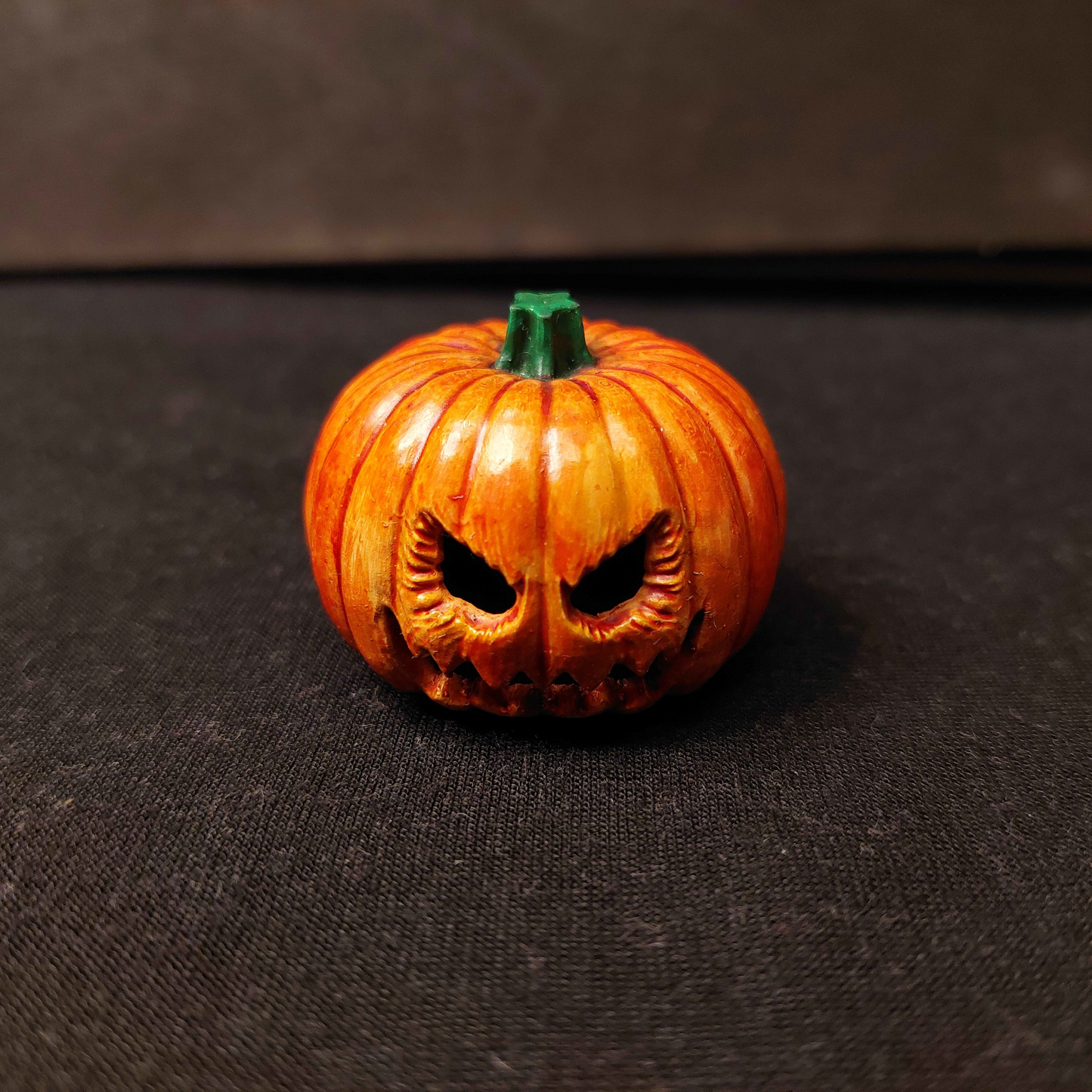Spoopy Halloween Pumpkin, hand painted