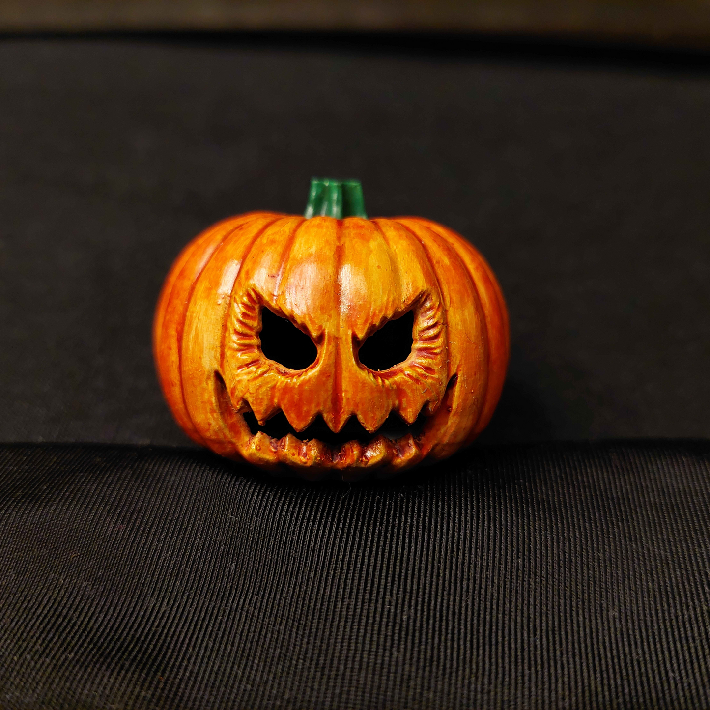 Spoopy Halloween Pumpkin, hand painted