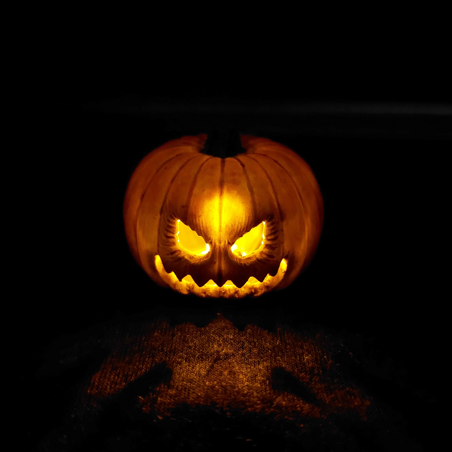 Spoopy Halloween Pumpkin, hand painted